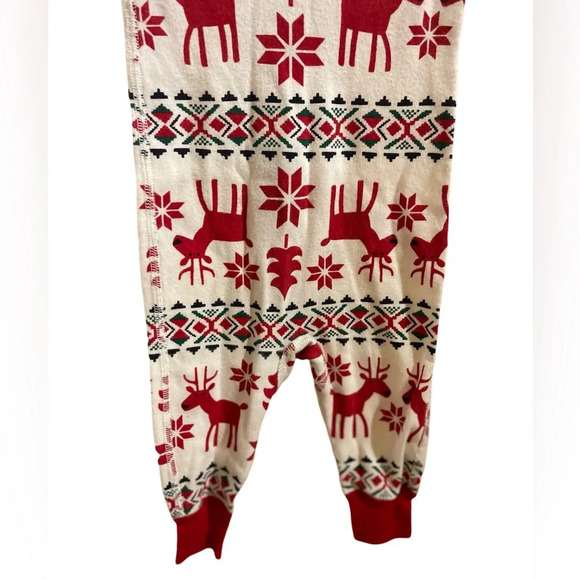 COPY - - NWOT Hanna Andersson Baby Organic Cotton Holiday Zip Sleeper Dear Deer - Picture 6 of 8